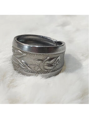 Rose Ring size 6 silverwear spoon ring